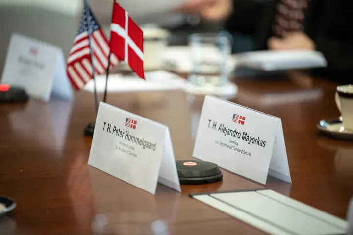 Cover photo for the collection "DHS Secretary Alejandro Mayorkas Meets with Danish Minister of Justice"