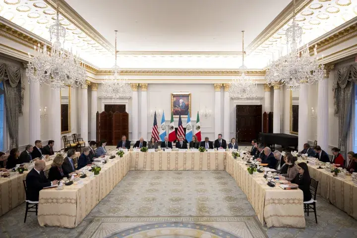 Cover photo for the collection "DHS Secretary Alejandro Mayorkas Participates in a Trilateral Meeting with Mexico and Guatemala"