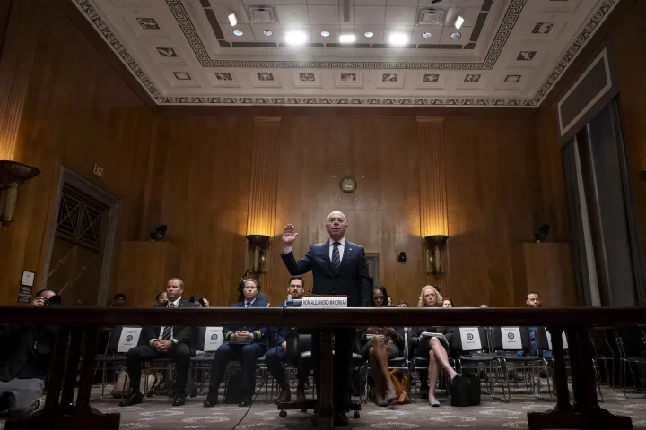 Cover photo for the collection "DHS Secretary Alejandro Mayorkas Testifies During a Senate Homeland Security and Government Affairs Committee Hearing"