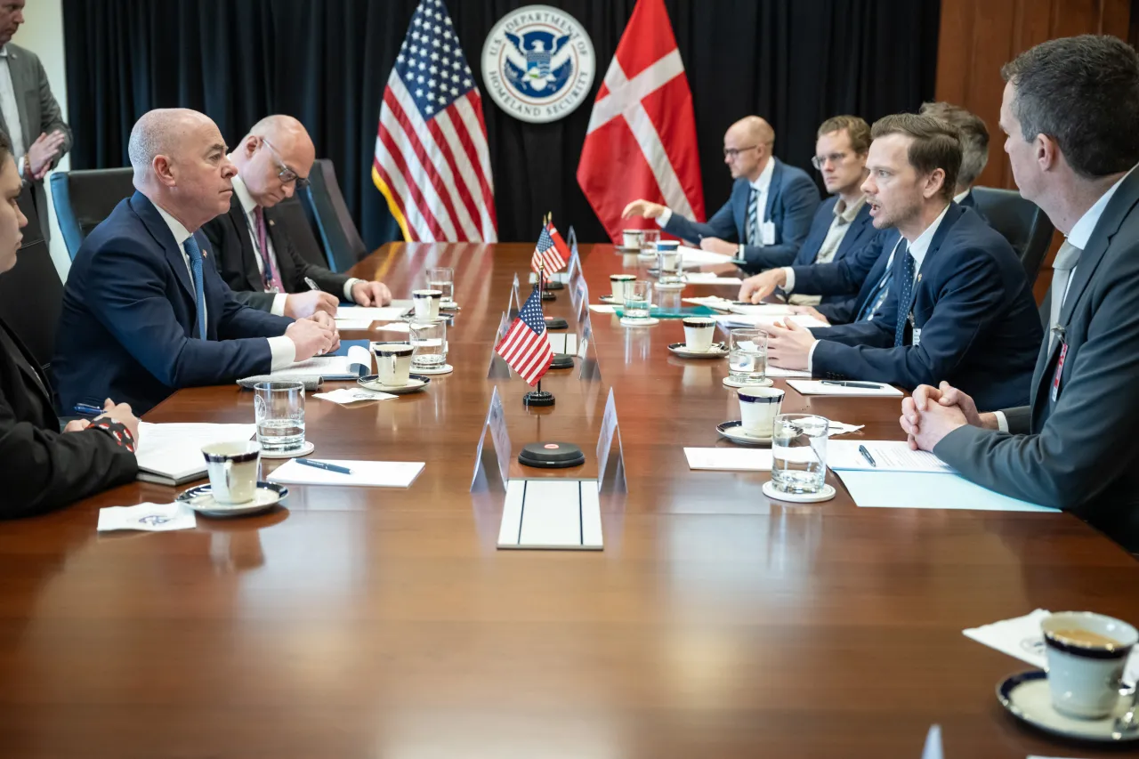Image: DHS Secretary Alejandro Mayorkas Meets with Danish Minister of Justice (002)
