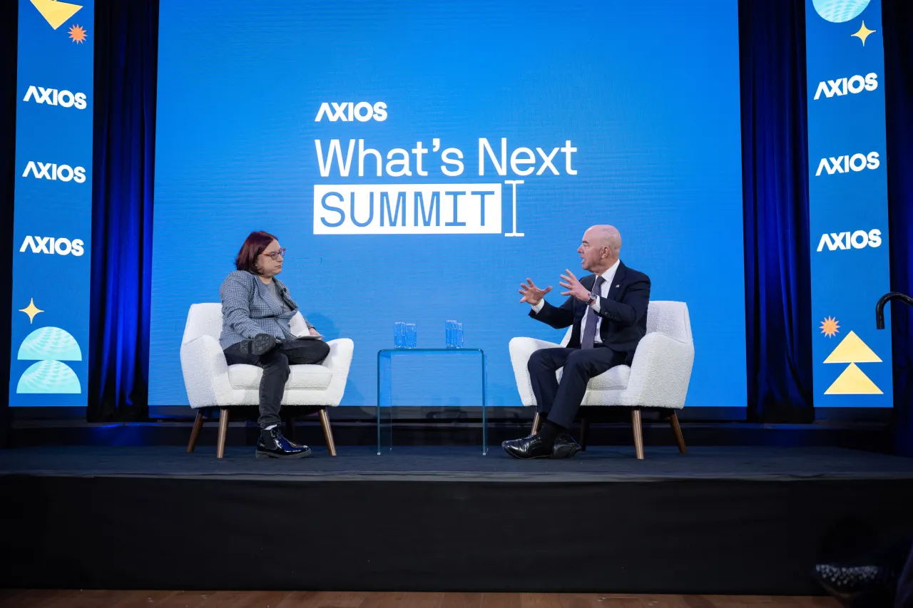 Image: DHS Secretary Alejandro Mayorkas Participates in a Fireside Chat at Axios What’s Next Summit (005)