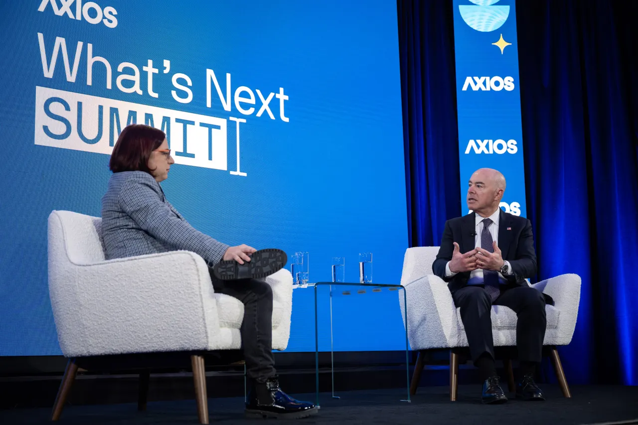 Image: DHS Secretary Alejandro Mayorkas Participates in a Fireside Chat at Axios What’s Next Summit (007)