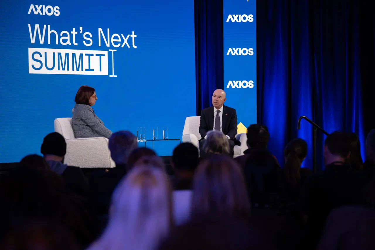 Image: DHS Secretary Alejandro Mayorkas Participates in a Fireside Chat at Axios What’s Next Summit (015)