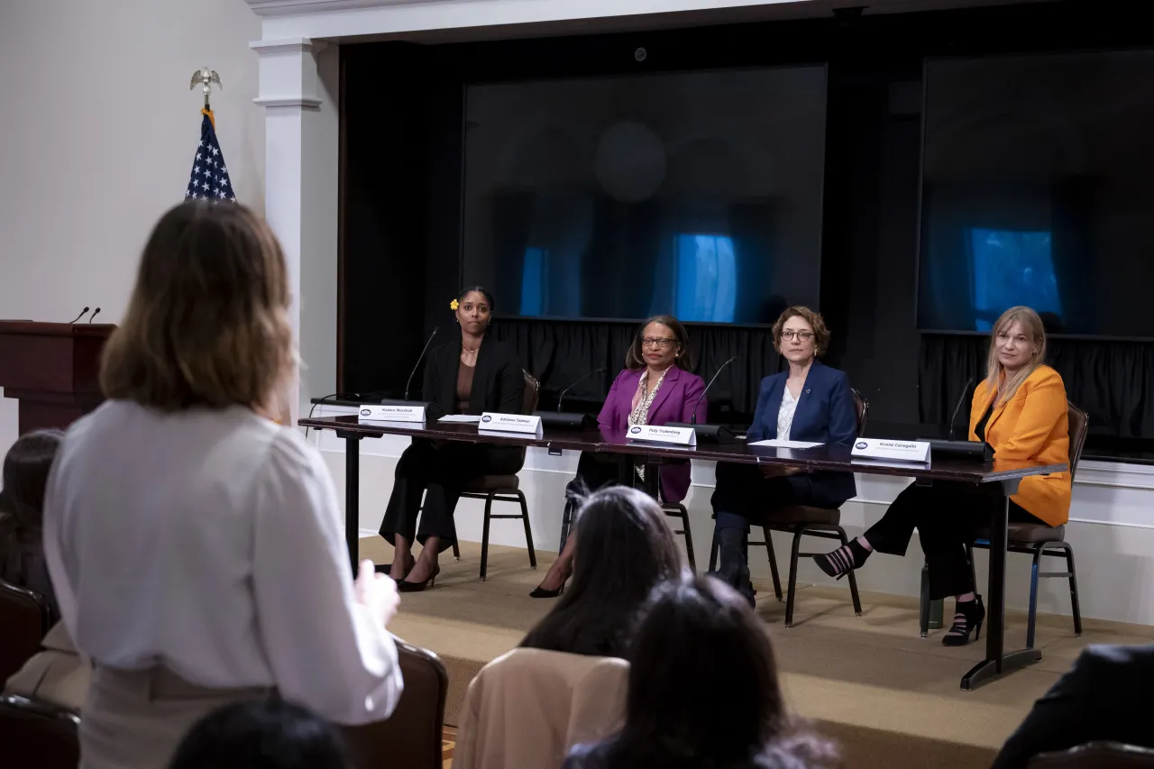 Image: DHS Senior Official Performing the Duties of the Deputy Secretary Kristie Canegallo Participates in a Women Deputy Secretaries of the Biden-Harris Administration Panel  (022)
