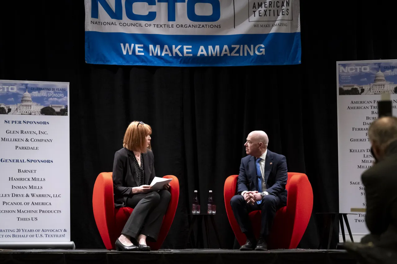 Image: DHS Secretary Alejandro Mayorkas Participates in a Fireside Chat at the NCTO 2024 Annual Meeting (002)