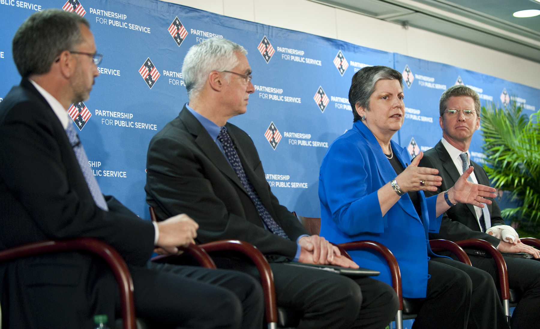 Secretary Napolitano joined other senior Administration officials at the Partnership for Public Service Town Hall.
