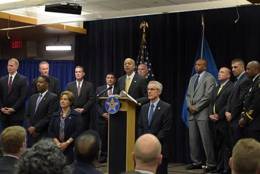 Secretary Johnson participated in a media availability to thank the members of the U.S. Secret Service for their dedication and hard work during the United Nations General Assembly and the Pope’s visit to Washington, D.C., New York and Philadelphia.
