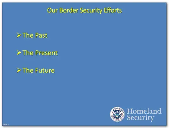 Our Border Security Efforts: The Past, The Present, The Future