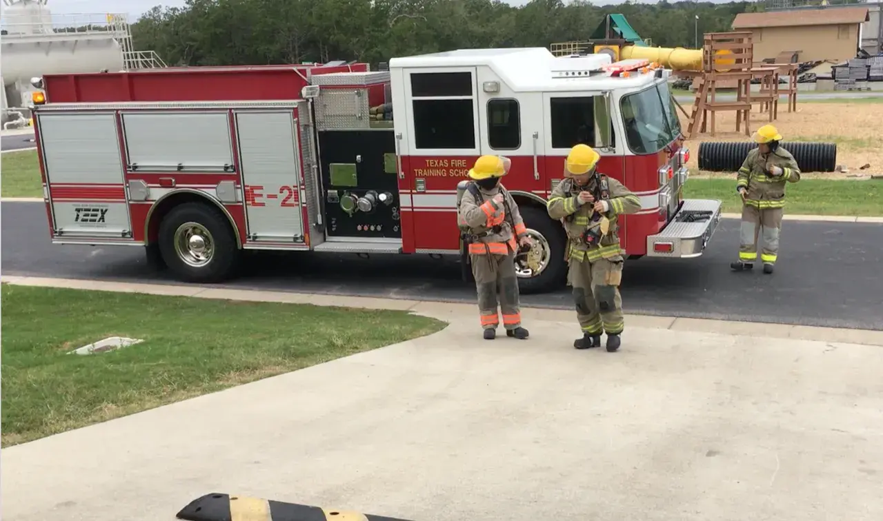 Firefighters respond to a call during the SCITI Labs DTE.  Their feedback on the SCITI Labs technologies will inform future technology development decisions. 