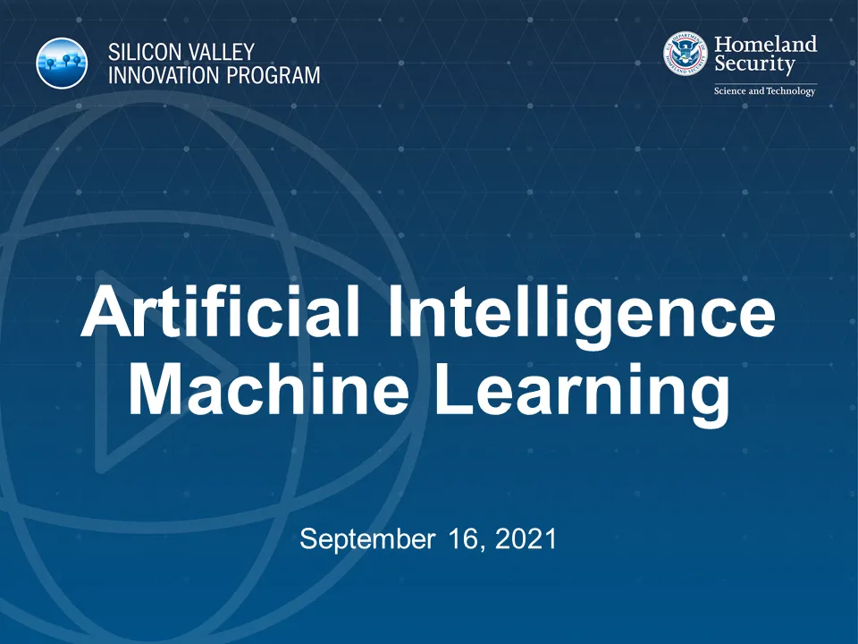Artificial Intelligence Machine Learning September 16, 2021
