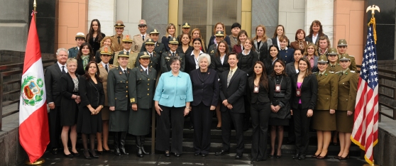 Attendees at the Women in Leadership Training in Lima, Peru.