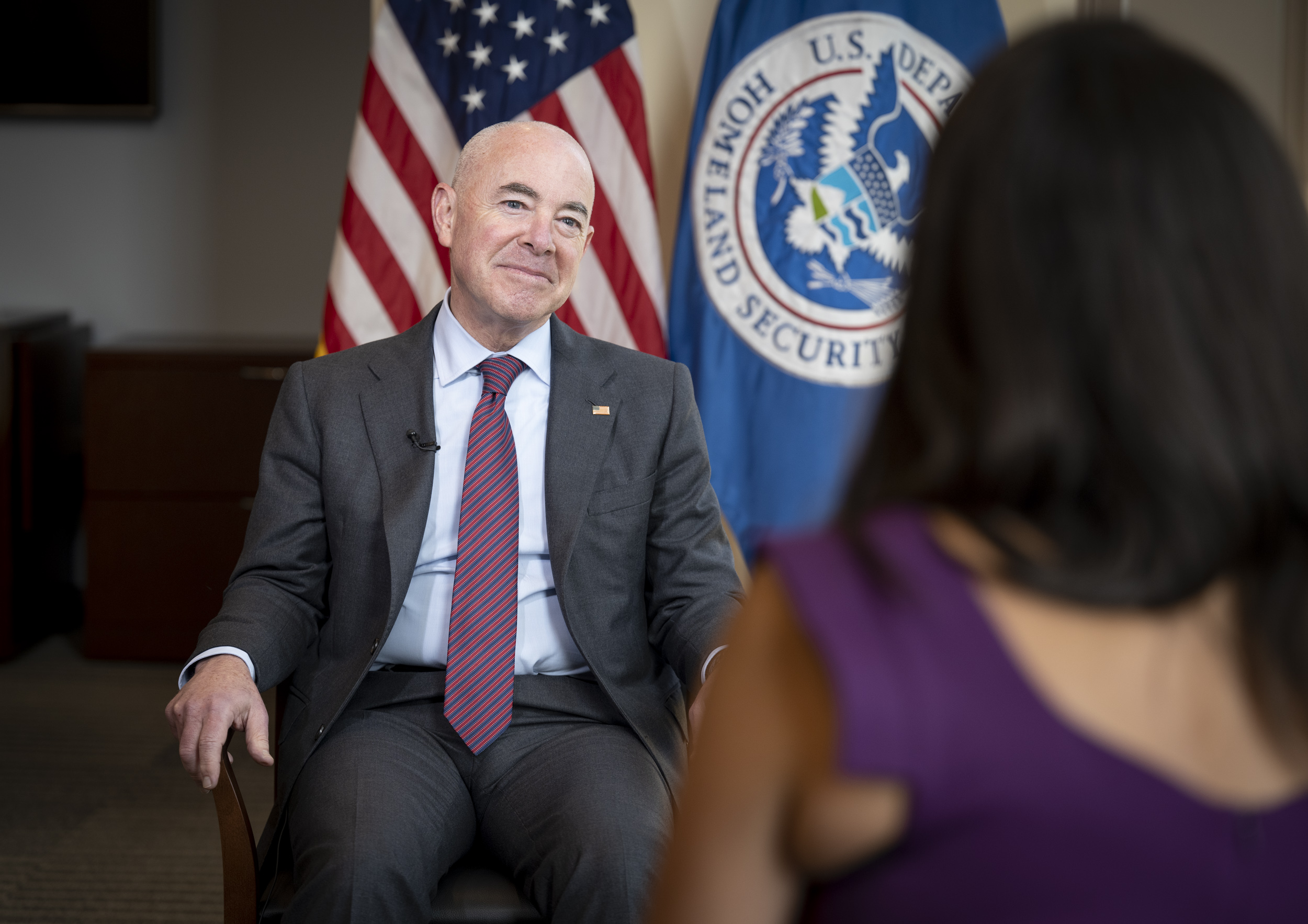 DHS Secretary Alejandro Mayorkas Participates in Interview with NowThis  (10) | Homeland Security