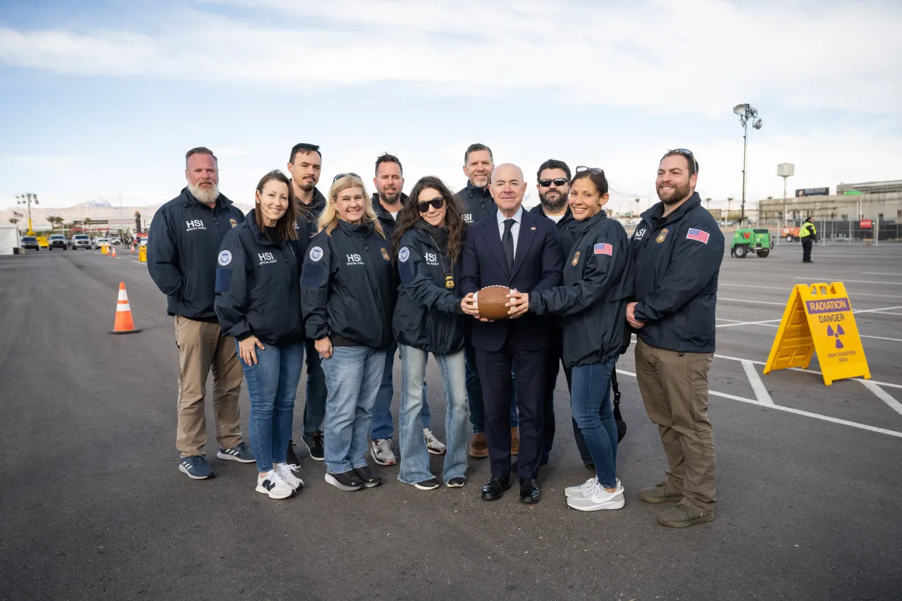 Image: DHS Secretary Alejandro Mayorkas Meets with DHS Employees Conducting Super Bowl Preparations (029)