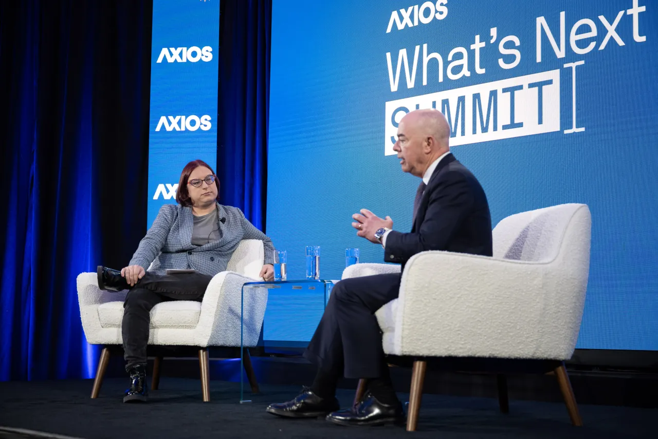 Image: DHS Secretary Alejandro Mayorkas Participates in a Fireside Chat at Axios What’s Next Summit (003)