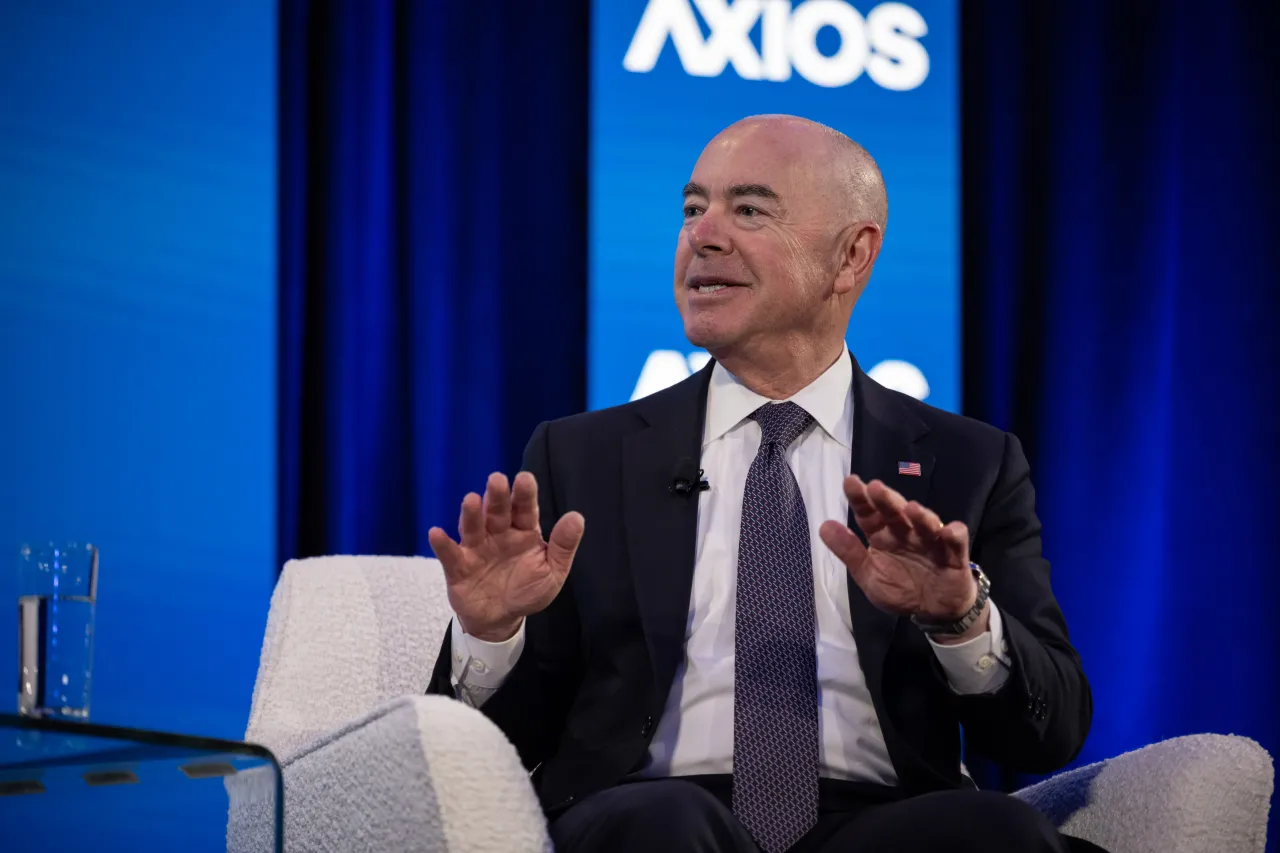 Image: DHS Secretary Alejandro Mayorkas Participates in a Fireside Chat at Axios What’s Next Summit (018)