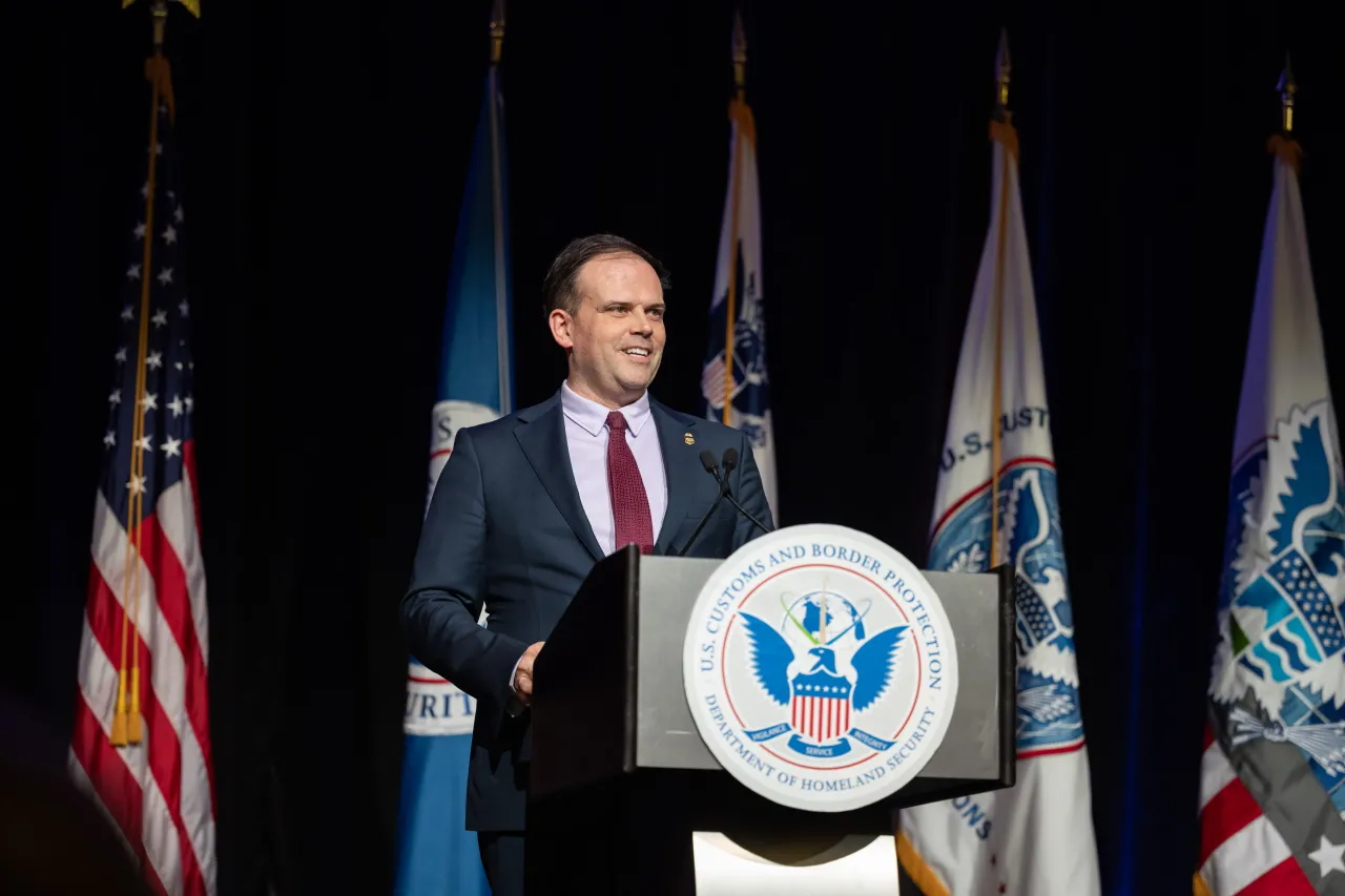 Image: DHS Secretary Alejandro Mayorkas Provides Remarks at CBP 2024 Trade Facilitation and Cargo Security Summit (006)