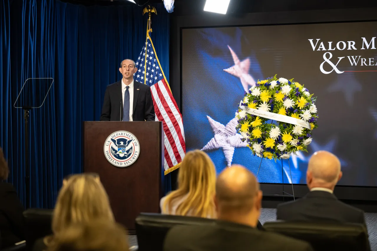 Image: DHS Secretary Alejandro Mayorkas Attends ICE Valor Memorial and Wreath Laying (030)