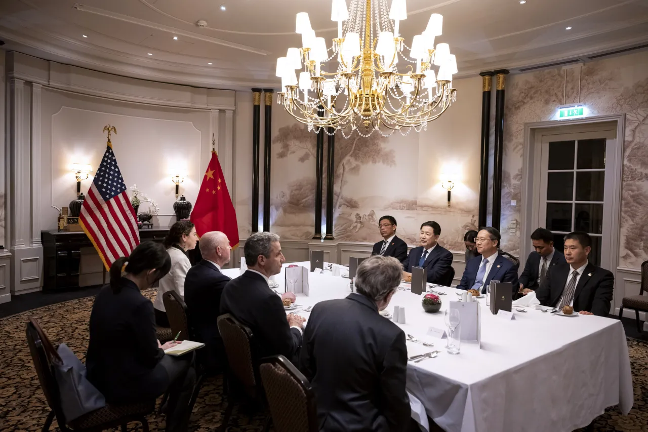 Image: DHS Secretary Alejandro Mayorkas Participates in a Bilateral Dinner with Minister Wang Xiaohong (097)