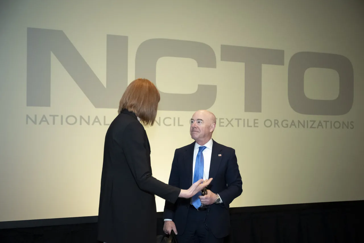 Image: DHS Secretary Alejandro Mayorkas Participates in a Fireside Chat at the NCTO 2024 Annual Meeting (014)