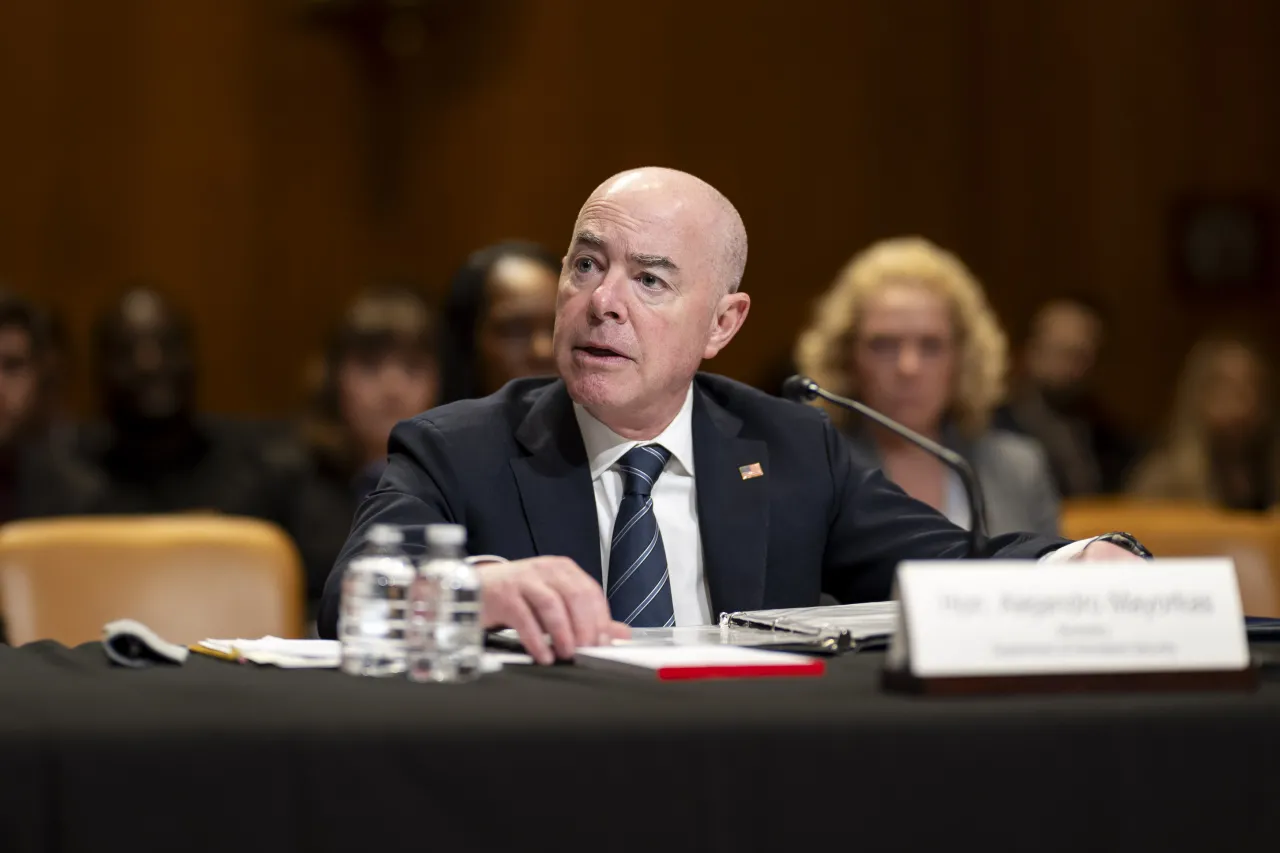 Image: DHS Secretary Alejandro Mayorkas Testifies During a Senate Appropriations Committee Hearing   (017)