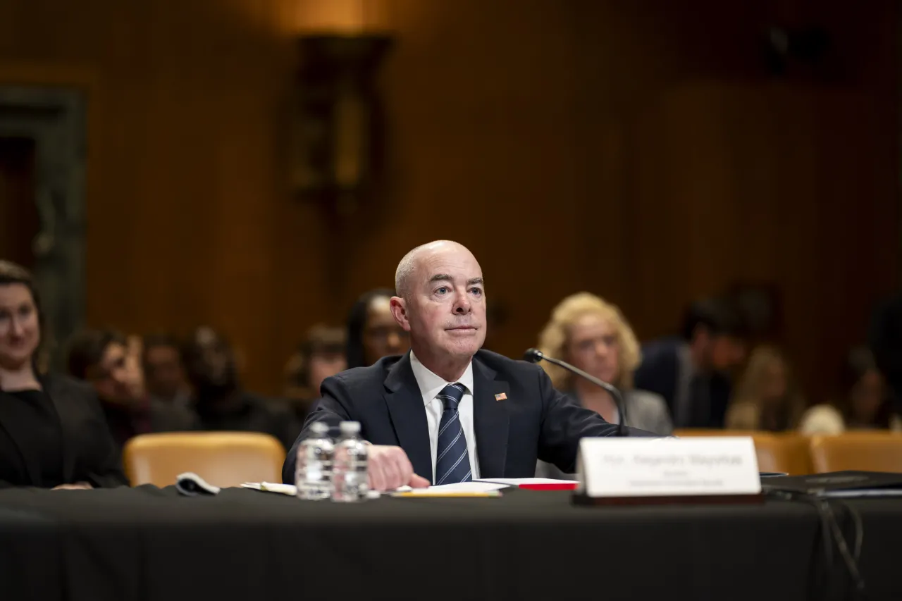 Image: DHS Secretary Alejandro Mayorkas Testifies During a Senate Appropriations Committee Hearing   (018)