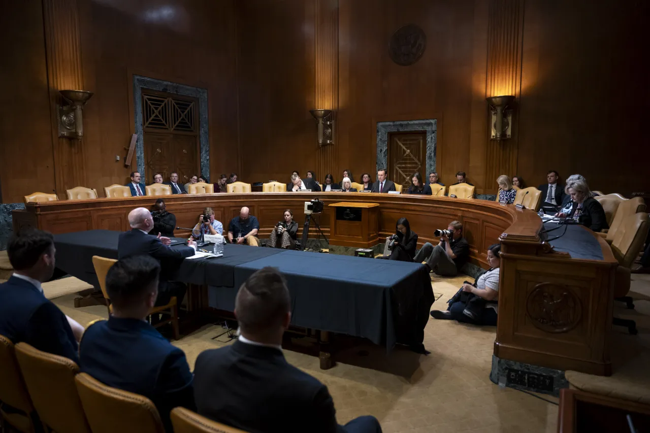 Image: DHS Secretary Alejandro Mayorkas Testifies During a Senate Appropriations Committee Hearing   (020)