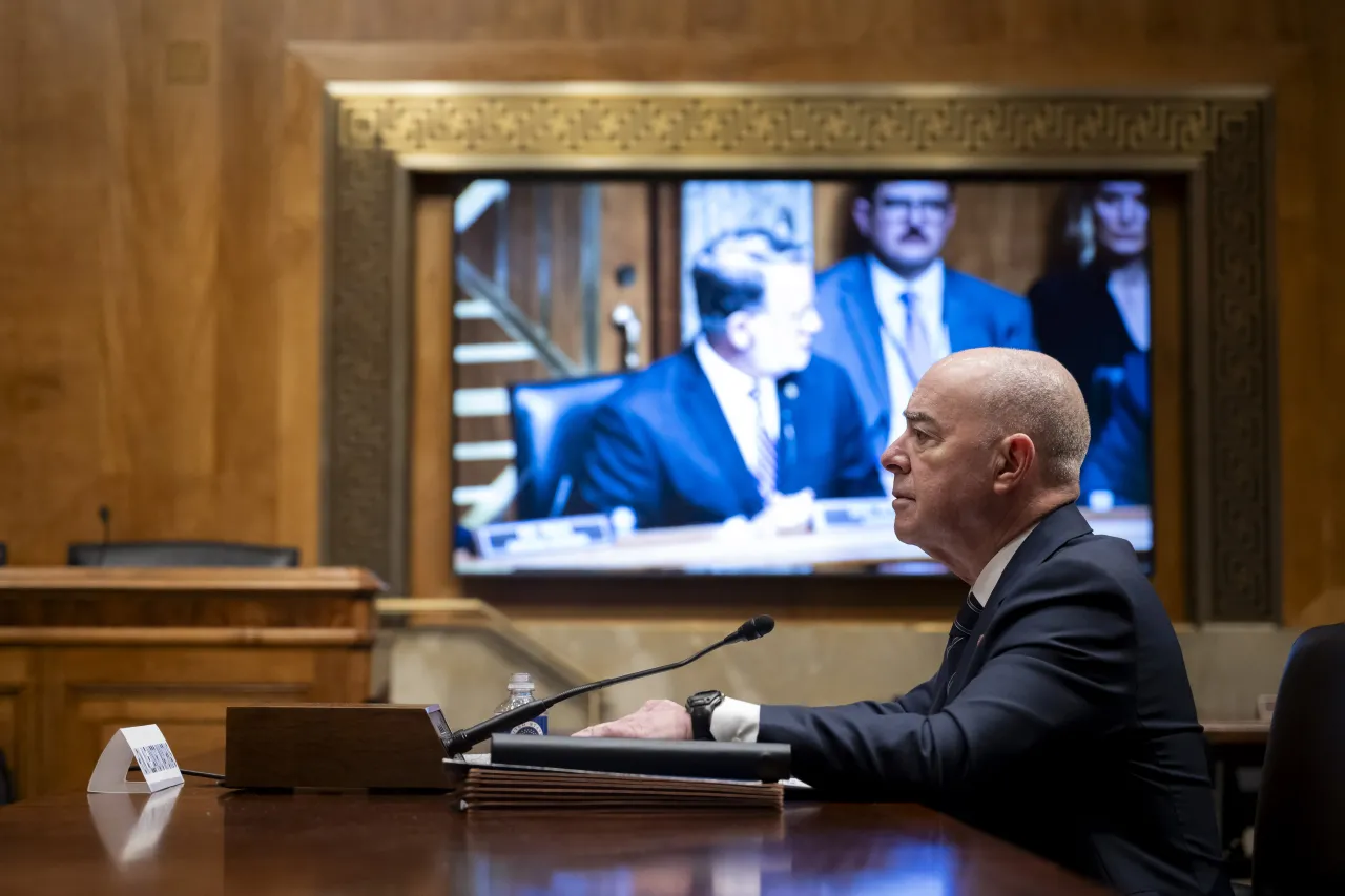 Image: DHS Secretary Alejandro Mayorkas Testifies During a Senate Homeland Security and Government Affairs Committee Hearing (022)