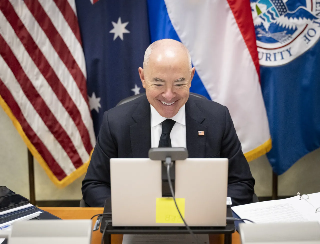 Image: DHS Secretary Alejandro Mayorkas Participates Ministerial Maritime Cyber Engagement (009)