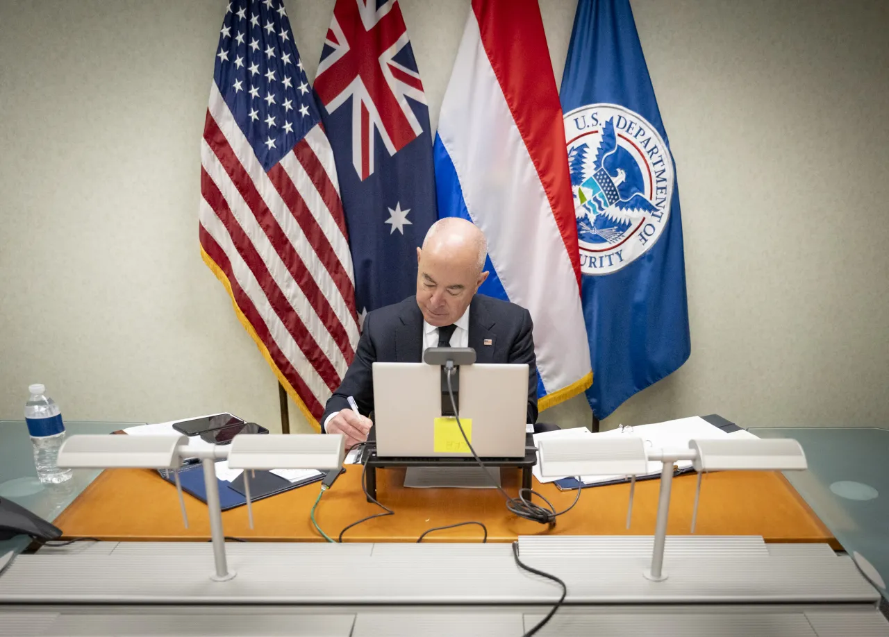 Image: DHS Secretary Alejandro Mayorkas Participates Ministerial Maritime Cyber Engagement (008)