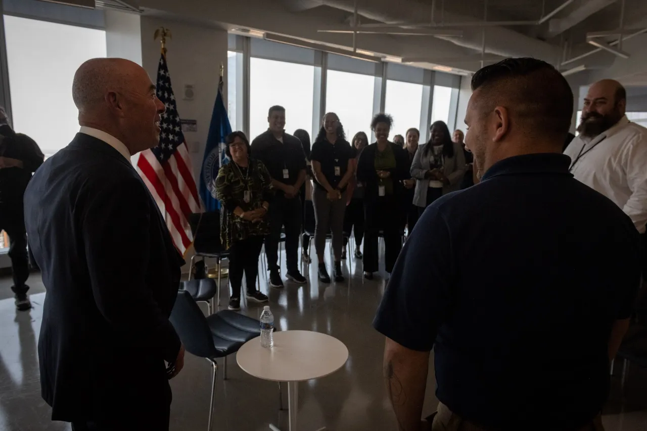 Image: DHS Secretary Alejandro Mayorkas Visits FEMA Sector (002)