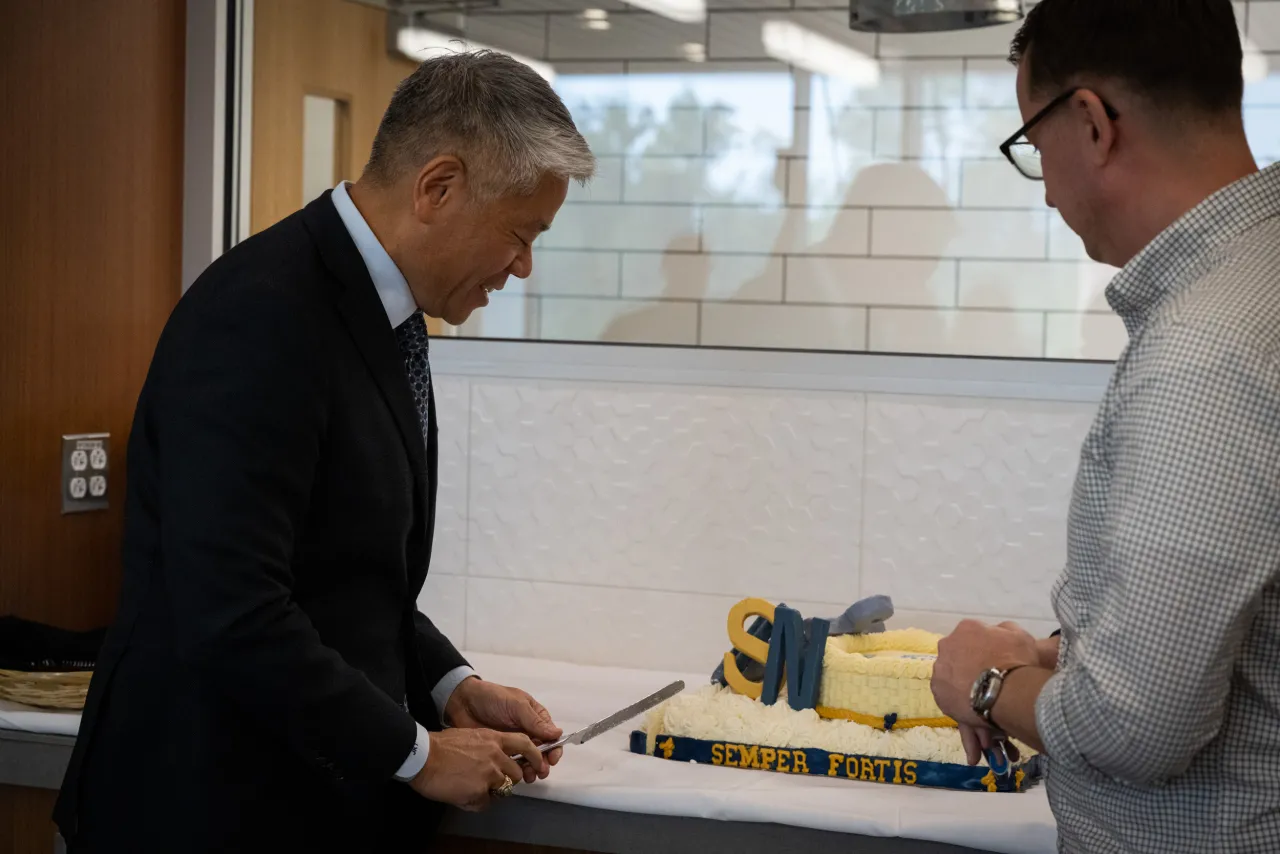 Image: DHS Deputy Secretary John Tien Participates in Navy Birthday Cake Cutting (011)
