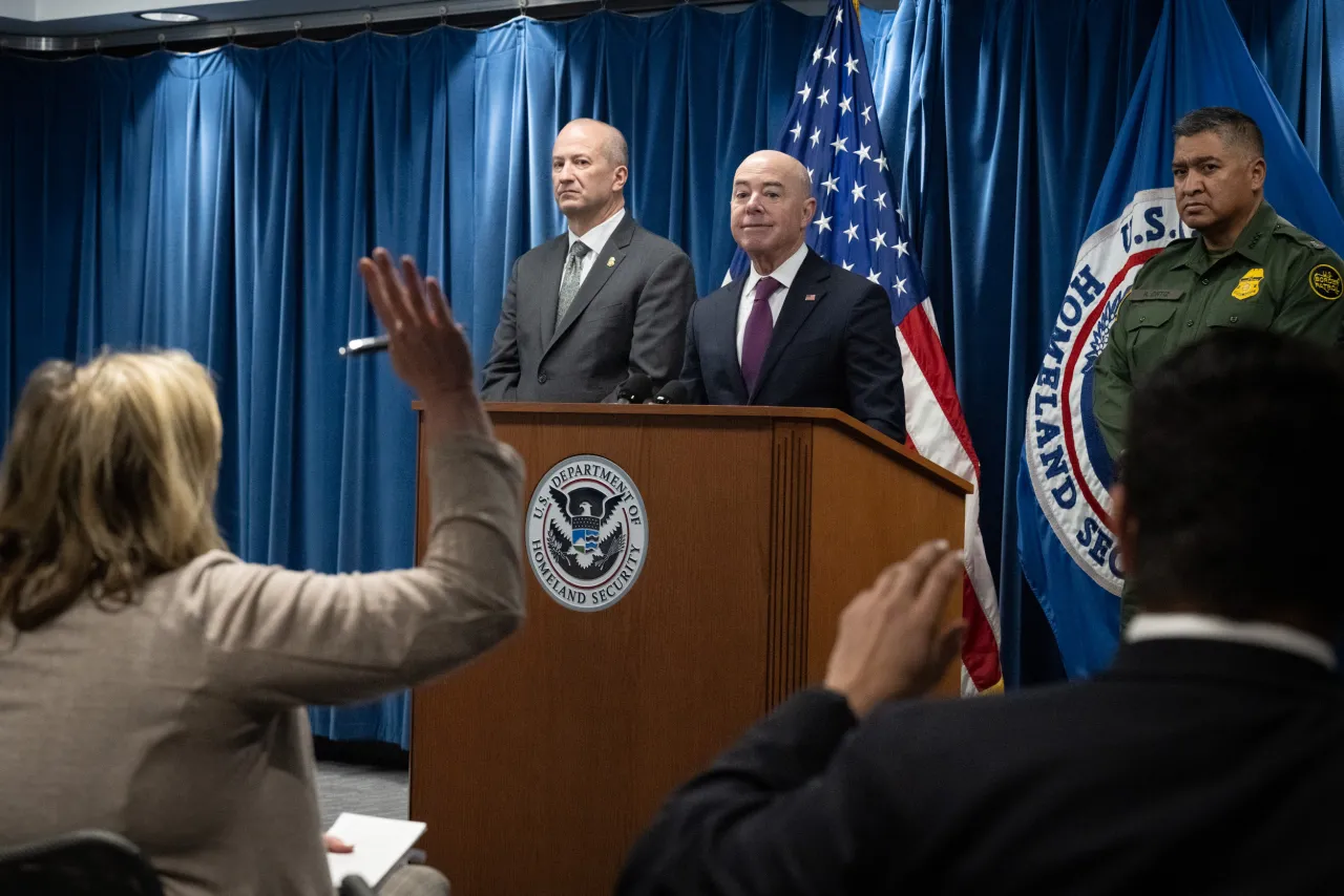 Image: DHS Secretary Alejandro Mayorkas Delivers Remarks on New Border Enforcement Measures (013)