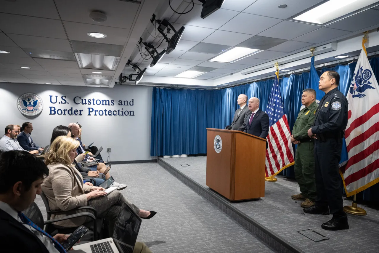 Image: DHS Secretary Alejandro Mayorkas Delivers Remarks on New Border Enforcement Measures (008)
