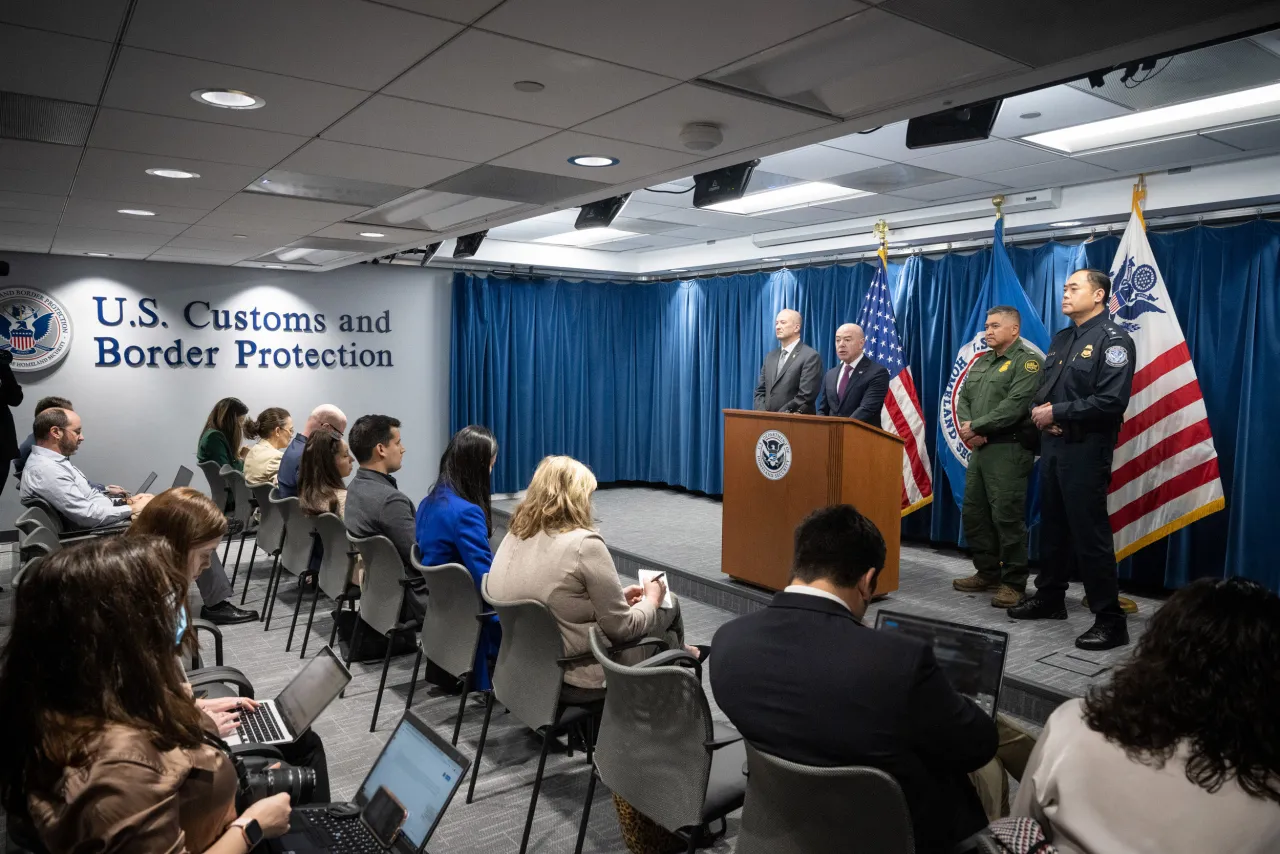 Image: DHS Secretary Alejandro Mayorkas Delivers Remarks on New Border Enforcement Measures (006)