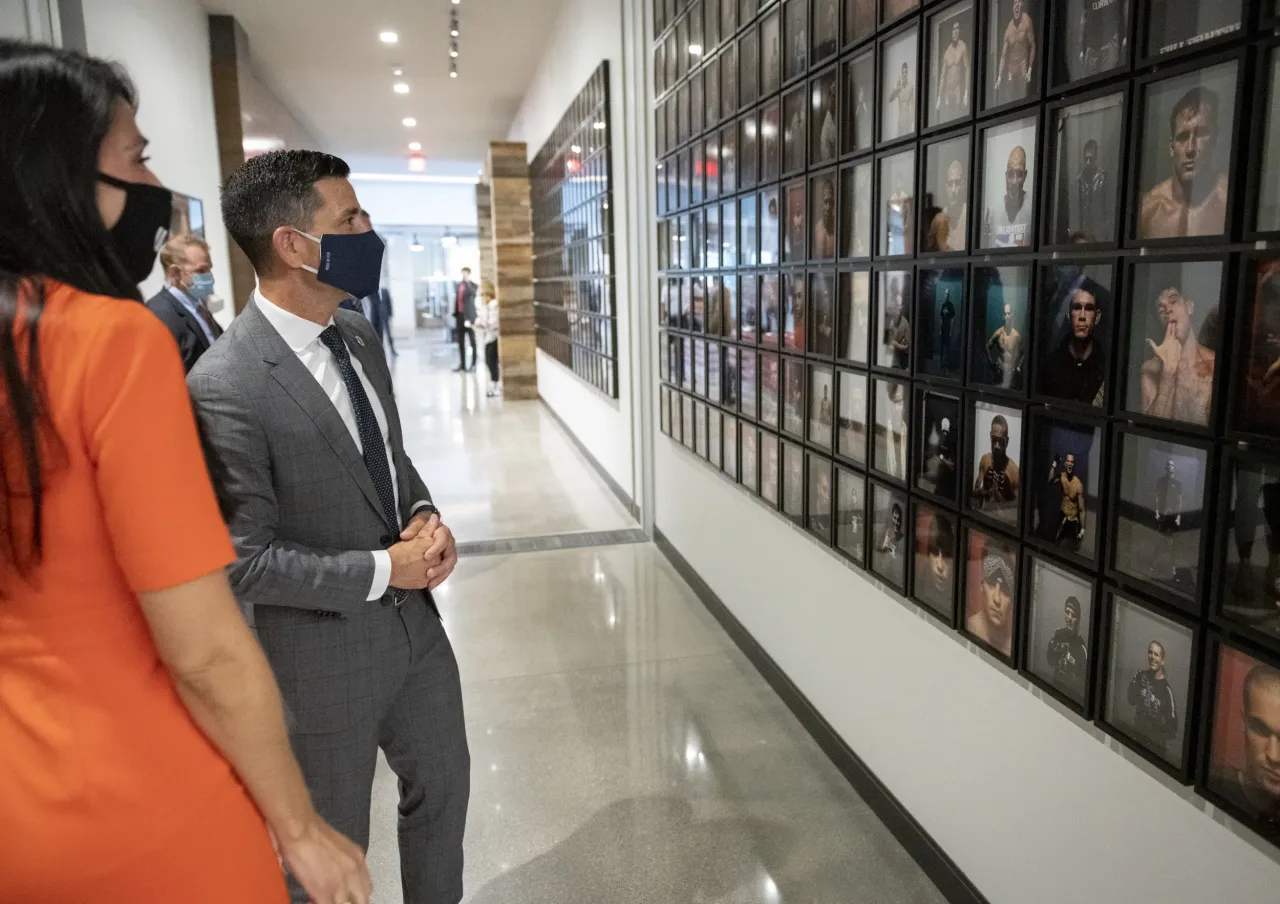 Image: Acting Secretary Wolf visits UFC Headquarters