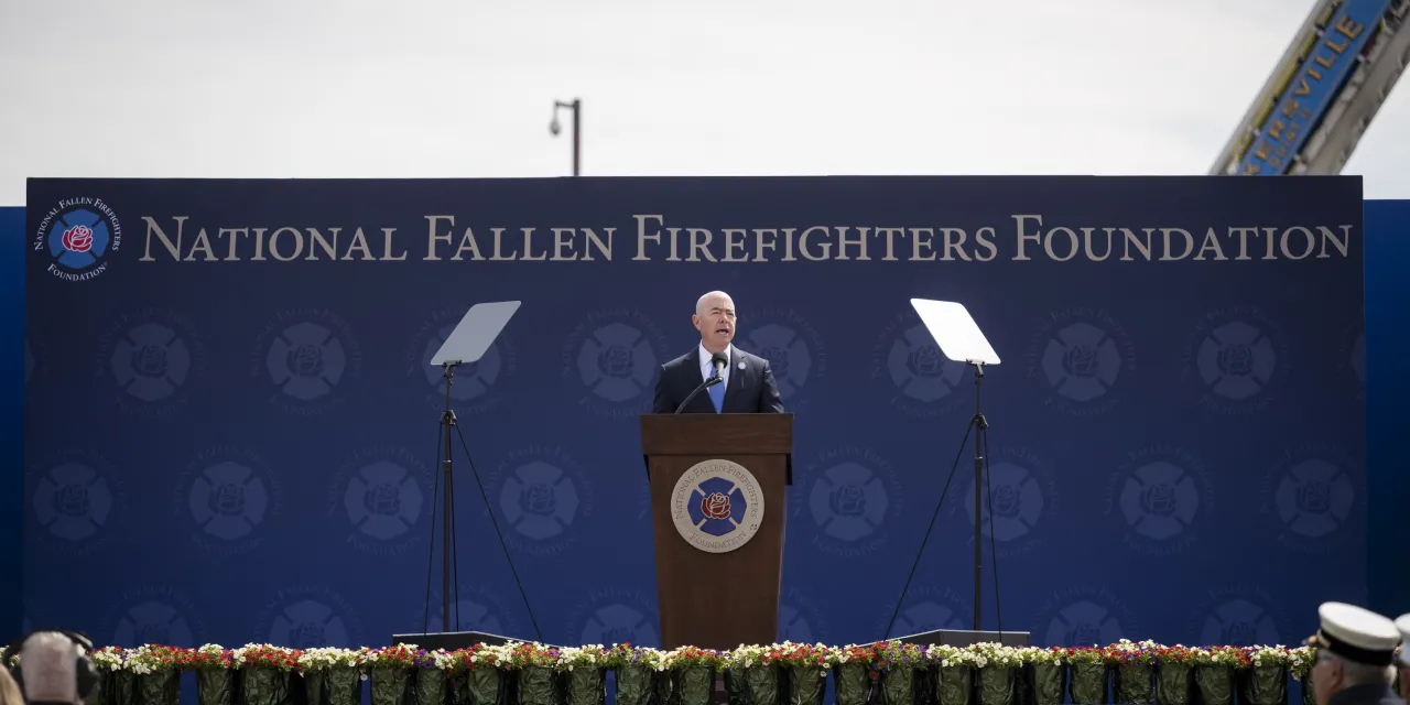 Image: DHS Secretary Alejandro Mayorkas Delivers Remarks During the National Fallen Firefighters Memorial Ceremony   (078)