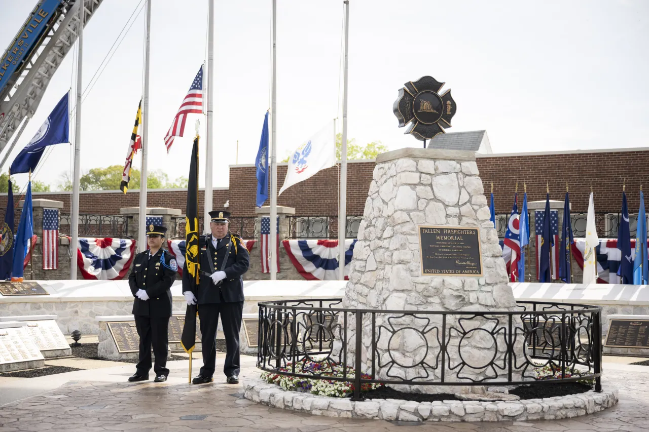 Image: DHS Secretary Alejandro Mayorkas Delivers Remarks During the National Fallen Firefighters Memorial Ceremony   (083)