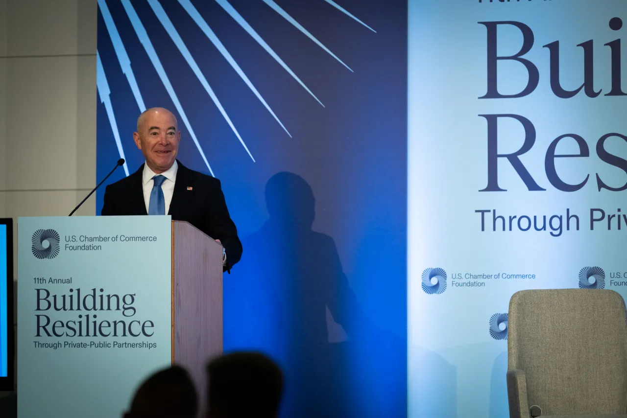 Image: DHS Secretary Alejandro Mayorkas Attends 11th Annual Building Resilience Conference (003)