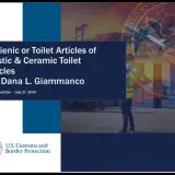 Image: Hygienic and Toilet Articles of Plastic and Ceramic Toilet Articles