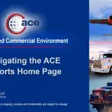 Image: ACE Reports: Navigating the ACE Reports Home Page