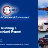 Image: ACE Reports: Running a Standard Report