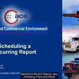 Image: ACE Reports: Scheduling a Recurring Report