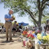 Image: DHS Secretary Alejandro Mayorkas Visits Robb Elementary School Memorial Site (008)