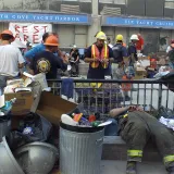 Image: Rescue Workers Gather Around Ground Zero