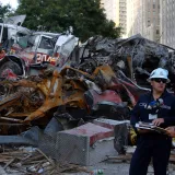 Image: Coast Guard Strike Team Members Work Around 9/11 Debris