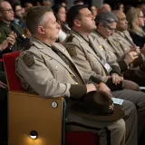 Image: Members of the DHS workforce listen to remarks during DHS's 20th anniversary special ceremony
