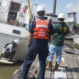 Image: Vessel recovery efforts continue in Galveston County