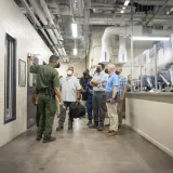 Image: DHS Secretary Alejandro Mayorkas Tours Ursula Processing Center (014)