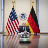 Image: DHS Secretary Alejandro Mayorkas Call With Horst Seehofer (3)
