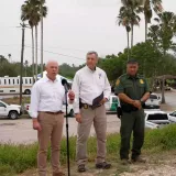 Image: Secretary Mayorkas and CBP Leadership Remarks at a Press Conference at Camp Monument in Brownsville, TX